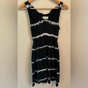 Lucky Brand Black Tie-Dye Dress